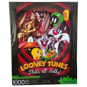 Looney Tunes 1000 Piece Jigsaw Puzzle 20"x28"Glare Free Bugs Bunny Sylvester Taz